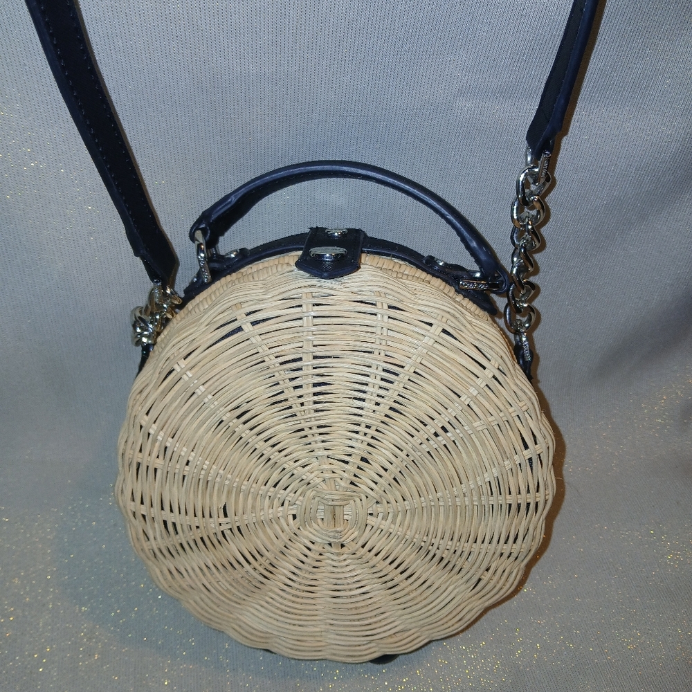 Calvin Klein Wicker Circle Handbag